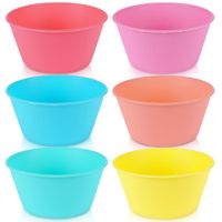 6x Miseczki Plastikowe Wielorazowe Turystyczne Piknikowe Zestaw Misek 400ml