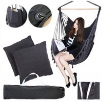 FOTEL WISZĄCY OGRODOWY BRAZYLIJSKI BUJANY HUŚTAWKA HAMAK KOKON + 2