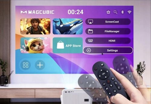 PROJEKTOR MAGCUBIC L018 4K 1080p ANDROID TV WiFi GŁOŚNIK BT NETFLIX na Arena.pl
