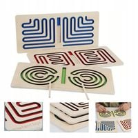 Trening Prawej i Lewej Półkuli Mózgu 3 tablice drewniane do treningu motory