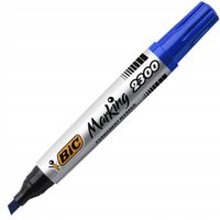 marker permanentny bic marking 2300 niebieski ścięta końcówka pudełko