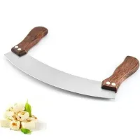 Krajacz nóż do pizzy siekania warzyw ziół czekolady tasak kołyska uchwyty