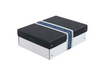 box domino a4/100mm czarny-biały 2988