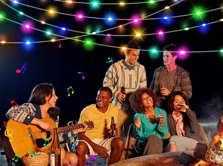 TAŚMA 200 LED INTELIGENTNE LAMPKI APLIKACJA BLUETOOTH PILOT STEROWANIE 20M zdjęcie 14