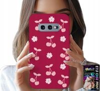ETUI DO SAMSUNG GALAXY S10E - WISIENKI, WIŚNIE NA BORDOWYM TLE + FOLIA