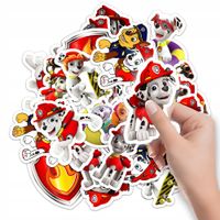 NAKLEJKI NA ZESZYT NALEPKA Z POSTACIAMI PSI PATROL MARSHALL WZORY 10SZT