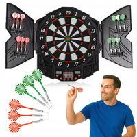 DART TARCZA ELELKTRONICZNA DO GRY W RZUTKI ZESTAW LOTKI TABLICA OUTTEC
