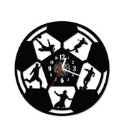 Zegar ścienny z płyty winylowej Piłka Nożna 31.7