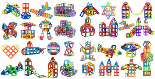 KLOCKI MAGNETYCZNE KUFEREK 112 EL. NR:6522 na Arena.pl