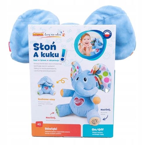 Słoń a kuku interaktywna pluszowa zabawka Dumel Discovery na Arena.pl