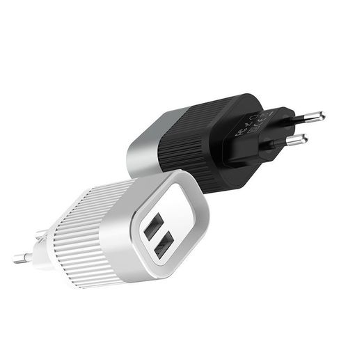 HOCO C40A LED 2-PORT NETWORK CHARGER BLACK na Arena.pl