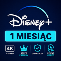 DISNEY PLUS PREMIUM | 1 MIESIĄC | 4K UHD | KONTO PREMIUM | GWARANCJA
