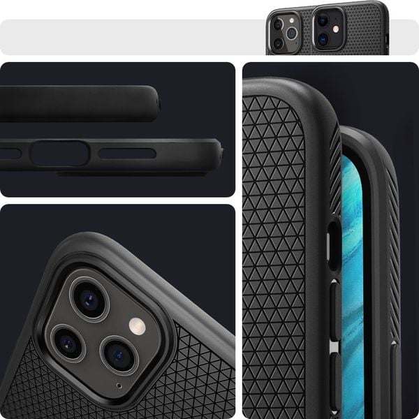 SPIGEN LIQUID AIR IPHONE 12 / 12 PRO MATTE BLACK zdjęcie 11