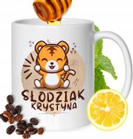 Kubek Dla Krystyny Koleżanki Przyjaciółki Prezent Z Nadrukiem Biały 330Ml