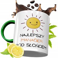 Kubek Zielony Dla Managera Na Urodziny Prezent Z Nadrukiem Ze Zdjęciem