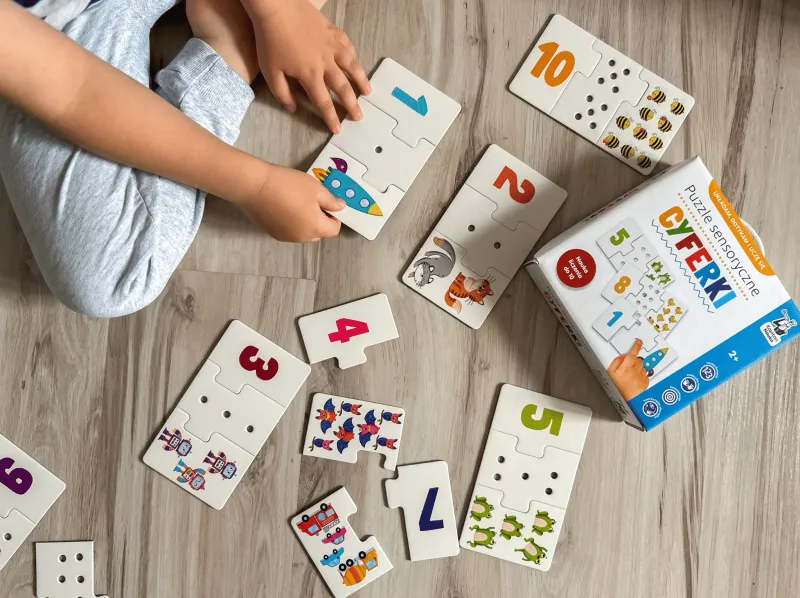 Puzzle Sensoryczne 30 Elementów. Cyferki zdjęcie 6