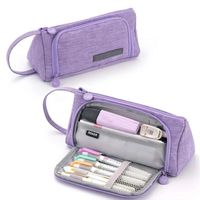 duży piórnik wielofunkcyjny saszetka fiolet pr05fio