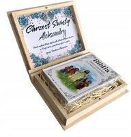 Biblia Święta PREZENT NA CHRZEST W SZKATUŁCE DUŻY