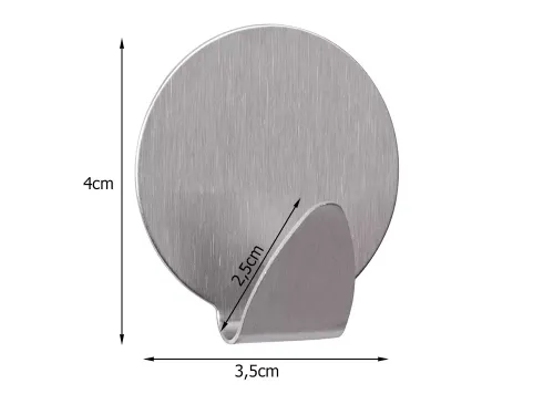 Wieszaki haczyki samoprzylepne stalowe 4 szt na Arena.pl