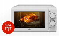BIAŁA KUCHENKA MIKROFALOWA UD MIKROFALÓWKA MIKROFALA GRILL WOLNOSTOJĄCA