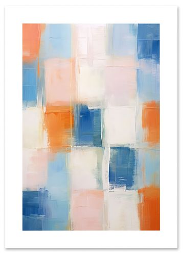 Plakat abstrakcja kolorowe plakaty 21x29,7 cm A4 na Arena.pl