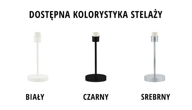 Srebrna lampka nocna z abażurem NICEA zdjęcie 8