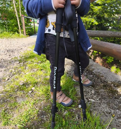 KIJKI DO NORDIC WALKING KIJE TREKKINGOWE DLA DZIECI SKŁADANE REGULOWANE x2 na Arena.pl