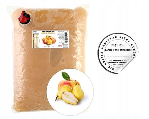 Sok JABŁKO GRUSZKA TŁOCZONY NATURALNY 100%NFC 5L na Arena.pl