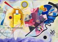 Plakat 18x13cm Yellow-Red-Blue, Wassily Kandinsky Vintage Salon