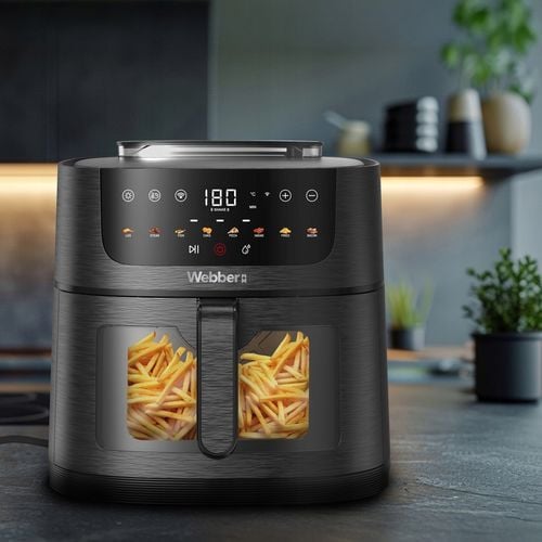 Frytkownica beztłuszczowa 8L Air Fryer Webber 1800W +WIFI +8 programów na Arena.pl