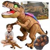 MEGA OGROMNY INTERAKTYWNY DINOZAUR T-REX ZDALNIE STEROWANY CHODZI RYCZY