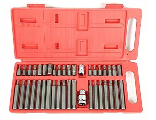 KOMPLET ZESTAW BITÓW TORX HEX SPLINE 40 ELEMENTÓW S10631 na Arena.pl