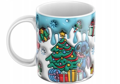 Świąteczny Kubek 3D Disney, Stitch - Idealny Na Prezent - Urodziny - NOWOŚĆ na Arena.pl