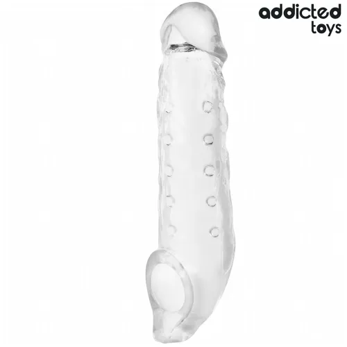 addicted toys transparentna osłona intymna m 27 cm elastyczna na Arena.pl