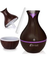 Nawilżacz powietrza ultradźwiękowy RGB drewno