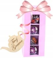 Kwitnąca BOMBONIERKA zestaw herbat kwitnących PREZENT na Zakończenie Roku