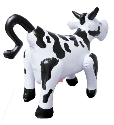 Dmuchana krowa na Arena.pl