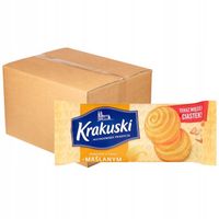 Krakuski Herbatniki o smaku maślanym 201 g x 24 sztuk