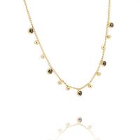 naszyjnik stal chirurgiczna pozłacana 14k gold nst1365