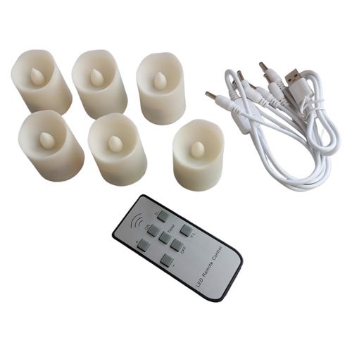 Świece migające LED sterowane pilotem 6 szt na Arena.pl