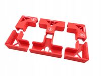 ZESTAW uchwytów stolarskich do korpusów T 90 stopni montaż mebli 18mm