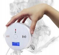 CZUJNIK CZADU TLENKU WĘGLA LCD DETEKTOR CO LCD WYKRYWACZ BEZPRZEWODOWY