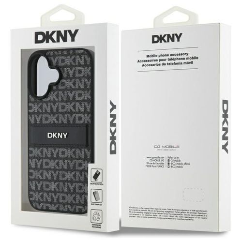 dkny dkhcp16sprthslk iphone 16 6.1      czarny/black hardcase texture na Arena.pl