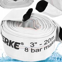 WĄŻ STRAŻACKI PARCIANY DO WODY BRUDNEJ SZAMBA 3" CALE 20M OGRODOWY DO POMPY