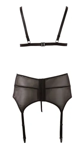 cottelli curves 3-częściowy zestaw koronkowy czarny 2xl na Arena.pl