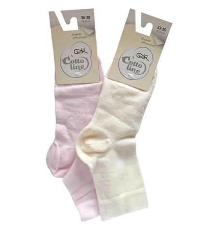 SKARPETKI WIOSENNE COTTOLINE GŁADKIE 2-6 LAT 24-26 black na Arena.pl