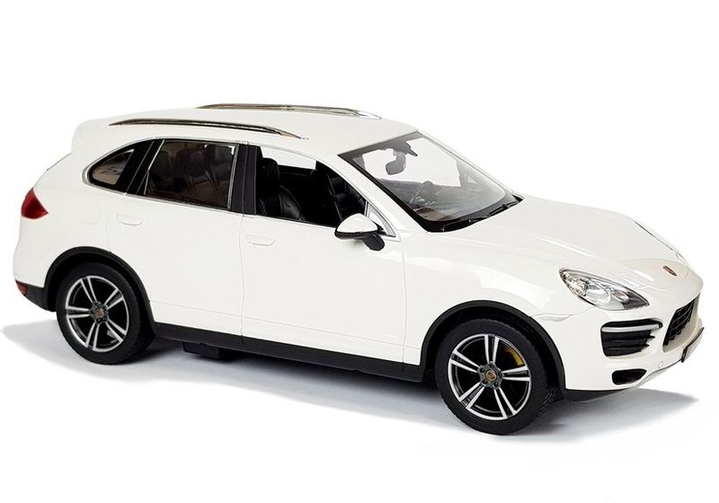 Auto R/C Porsche Cayenne Rastar 1:14 Białe zdjęcie 3