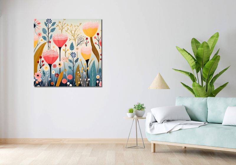 Obraz 90x90cm Ogród Marzeń zdjęcie 2