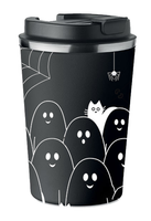 KUBEK TERMICZNY Premium czarny duchy Halloween  KT_573_cz