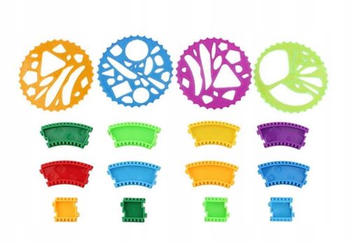 ZESTAW DO RYSOWANIA DLA DZIECI SPIROGRAF SZABLONY DO RYSOWANIA WZORY PISAKI na Arena.pl